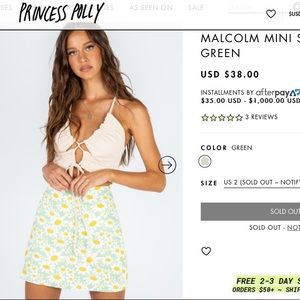 New Princess Polly Mini Skirt Sz 4